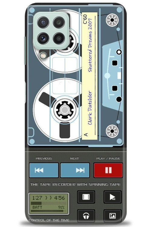 Samsung Galaxy M32 Kılıf HD Baskılı Kılıf - Nostaljik Kaset