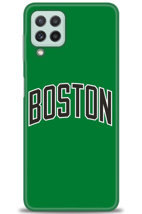 Samsung Galaxy M32 Kılıf HD Baskılı Kılıf - Boston Yeşil