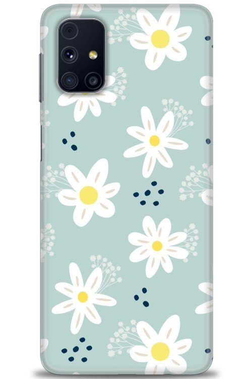 Samsung Galaxy M31S Kılıf HD Baskılı Kılıf - Papatyalar