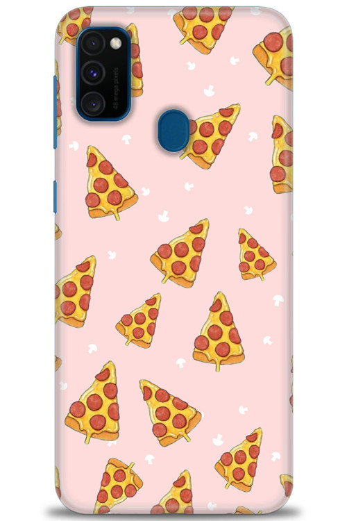 Samsung Galaxy M30S Kılıf HD Baskılı Kılıf - Pizza Dilimleri