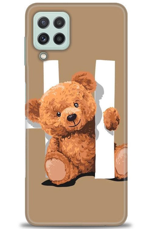 Samsung Galaxy M32 Kılıf HD Baskılı Kılıf - Teddy Hı