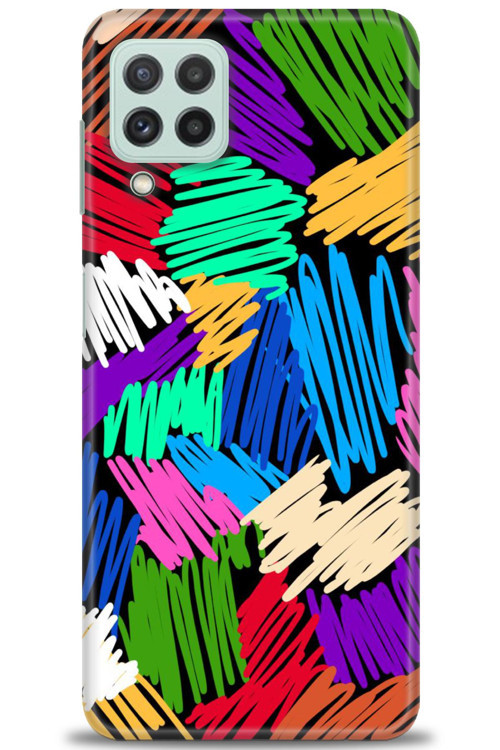 Samsung Galaxy M32 Kılıf HD Baskılı Kılıf - Karalama