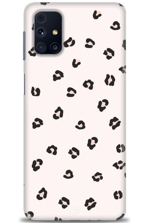 Samsung Galaxy M51 Kılıf HD Baskılı Kılıf - Kahveli Leopar