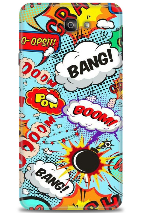 Samsung Galaxy J7 Prime Kılıf HD Baskılı Kılıf - Bang Boom