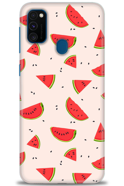 Samsung Galaxy M21 Kılıf HD Baskılı Kılıf - Karpuz Dilimleri