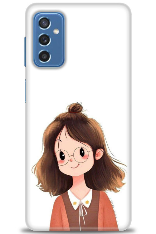 Samsung Galaxy M52 5G Kılıf HD Baskılı Kılıf - Tatlı Kız