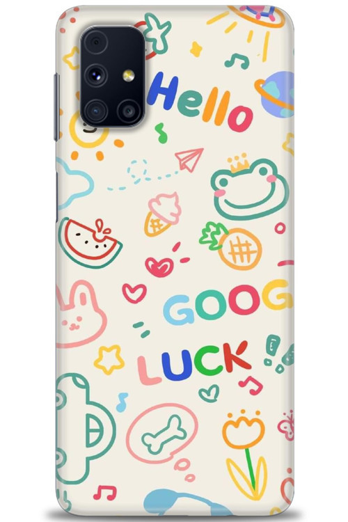 Samsung Galaxy M31S Kılıf HD Baskılı Kılıf - Goog Luck