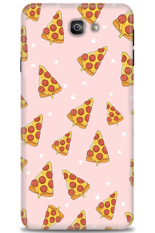 Samsung Galaxy J7 Prime Kılıf HD Baskılı Kılıf - Pizza Dilimleri