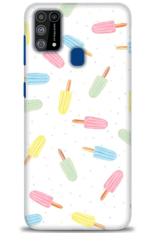 Samsung Galaxy M31 Kılıf HD Baskılı Kılıf - Renkli Dondurmalar