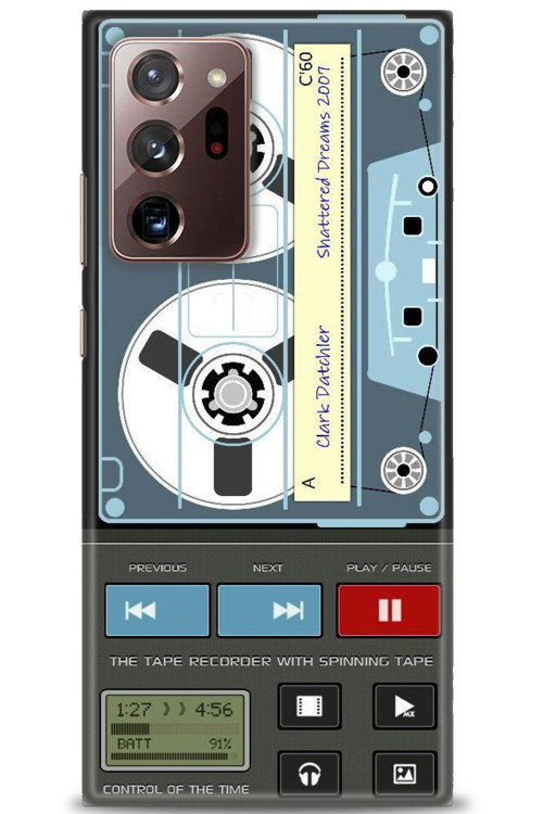 Samsung Galaxy Note 20 Kılıf HD Baskılı Kılıf - Nostaljik Kaset