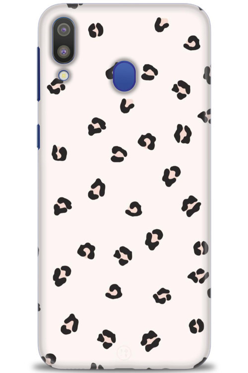Samsung Galaxy M20 Kılıf HD Baskılı Kılıf - Kahveli Leopar