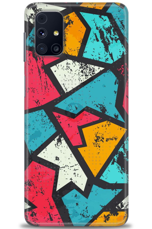Samsung Galaxy M51 Kılıf HD Baskılı Kılıf - Grafiti