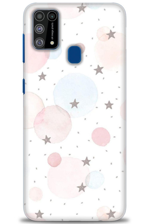 Samsung Galaxy M31 Kılıf HD Baskılı Kılıf - Yıldız Puantiye