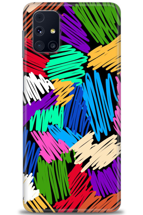 Samsung Galaxy M31S Kılıf HD Baskılı Kılıf - Karalama