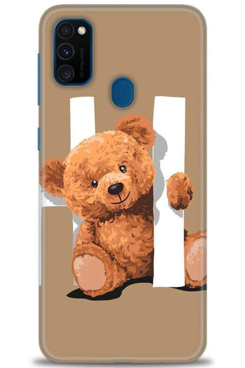 Samsung Galaxy M30S Kılıf HD Baskılı Kılıf - Teddy Hı