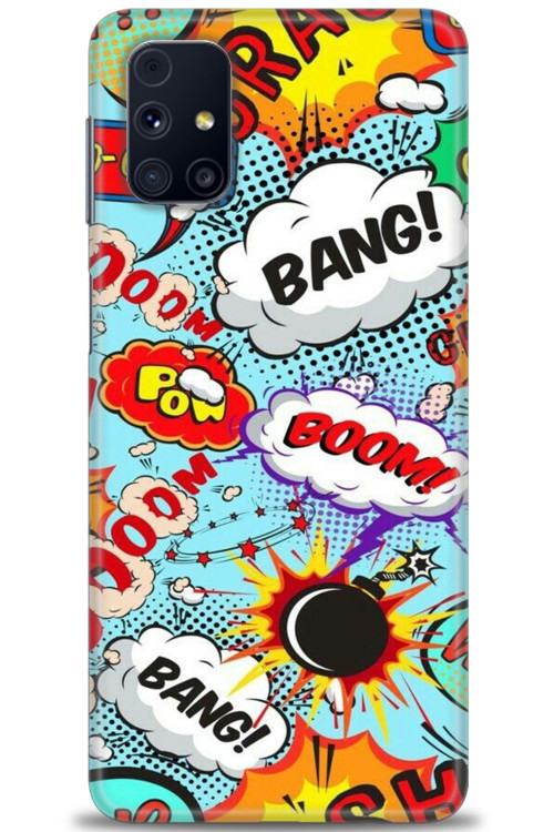Samsung Galaxy M51 Kılıf HD Baskılı Kılıf - Bang Boom