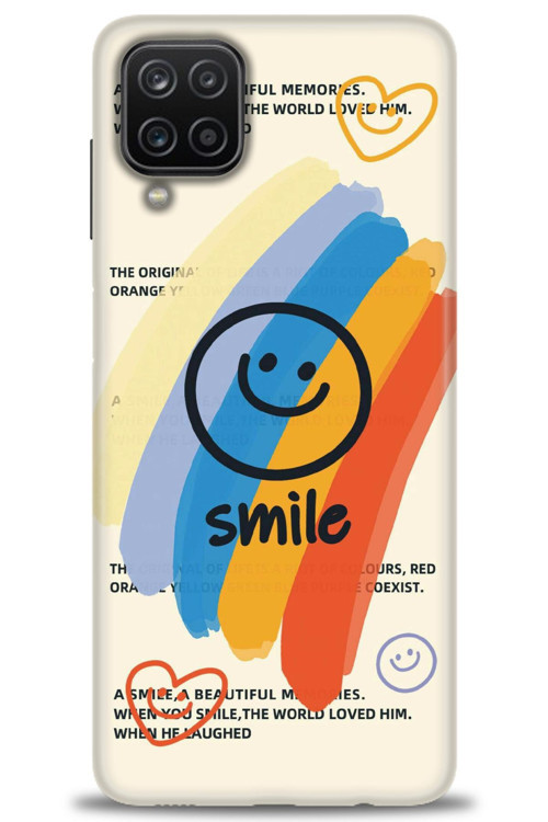 Samsung Galaxy M12 Kılıf HD Baskılı Kılıf - Smile