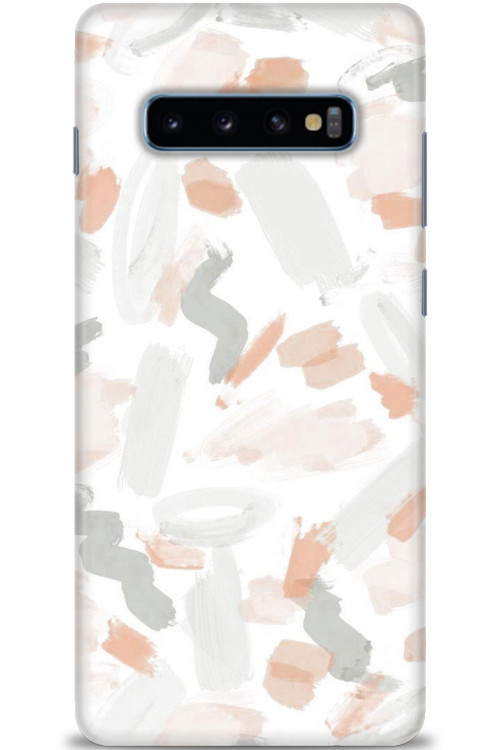 Samsung Galaxy S10 Plus Kılıf HD Baskılı Kılıf - Fırça Darbeleri
