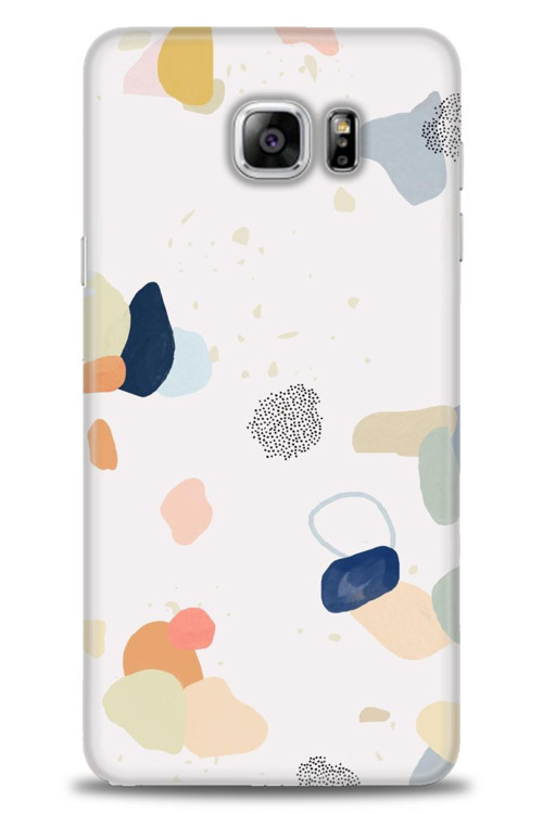 Samsung Galaxy Note 5 Kılıf HD Baskılı Kılıf - Benekler ve Renkler
