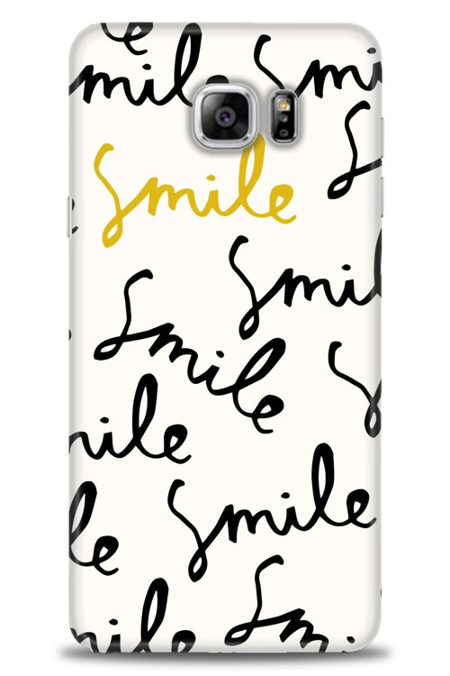 Samsung Galaxy Note 5 Kılıf HD Baskılı Kılıf - S Smile