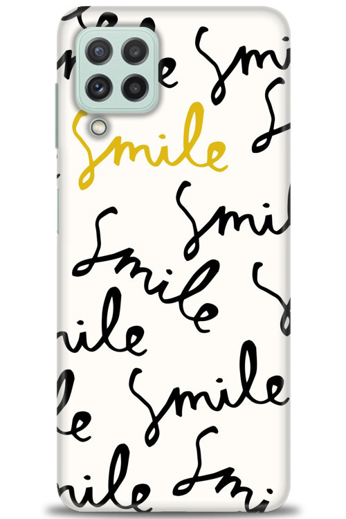 Samsung Galaxy M32 Kılıf HD Baskılı Kılıf - S Smile