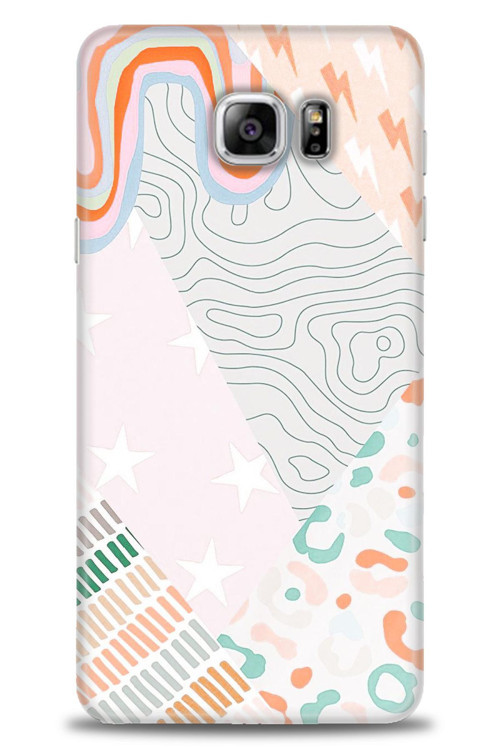 Samsung Galaxy Note 5 Kılıf HD Baskılı Kılıf - Çok Renkli