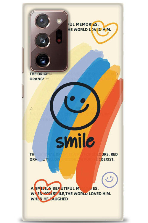 Samsung Galaxy Note 20 Kılıf HD Baskılı Kılıf - Smile