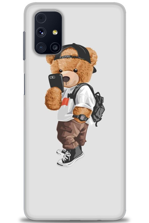 Samsung Galaxy M31S Kılıf HD Baskılı Kılıf - Teddy Bear Cool
