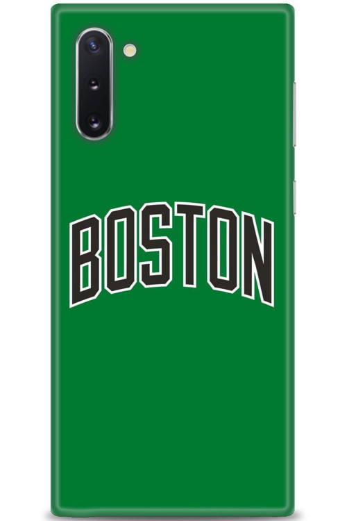 Samsung Galaxy Note 10 Kılıf HD Baskılı Kılıf - Boston Yeşil
