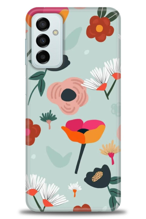 Samsung Galaxy M23 Kılıf HD Baskılı Kılıf - Çiçekli Dallar