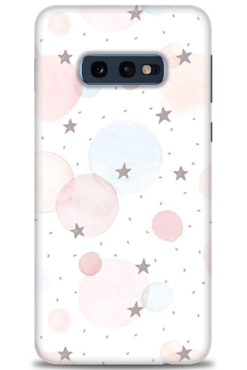 Samsung Galaxy S10E Kılıf HD Baskılı Kılıf - Yıldız Puantiye
