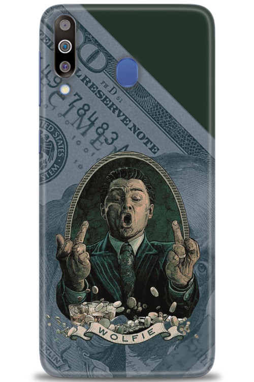 Samsung Galaxy M30 Kılıf HD Baskılı Kılıf - Dolar