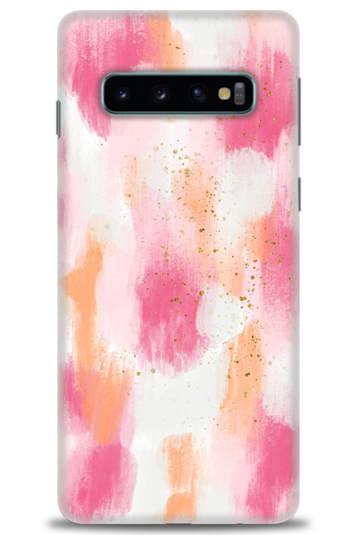 Samsung Galaxy S10 Kılıf HD Baskılı Kılıf - Pembe Palet