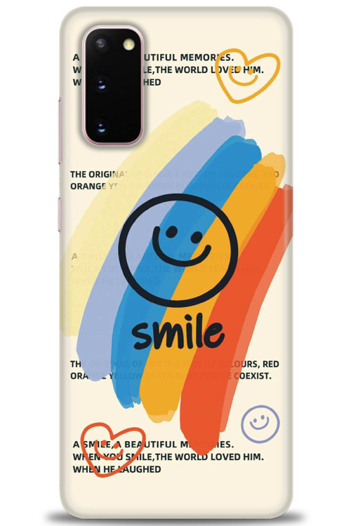 Samsung Galaxy S20 Kılıf HD Baskılı Kılıf - Smile