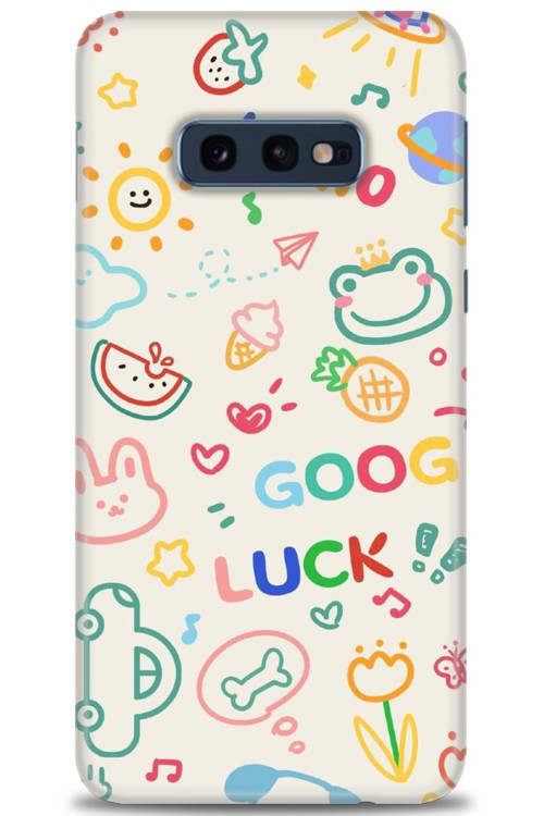 Samsung Galaxy S10E Kılıf HD Baskılı Kılıf - Goog Luck