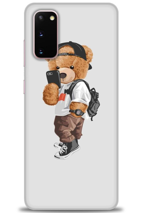 Samsung Galaxy S20 Kılıf HD Baskılı Kılıf - Teddy Bear Cool