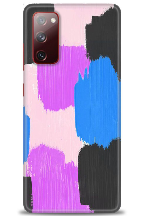 Samsung Galaxy S20 FE Kılıf HD Baskılı Kılıf - Mor Siyah