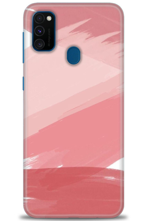 Samsung Galaxy M30S Kılıf HD Baskılı Kılıf - Pembe Palet