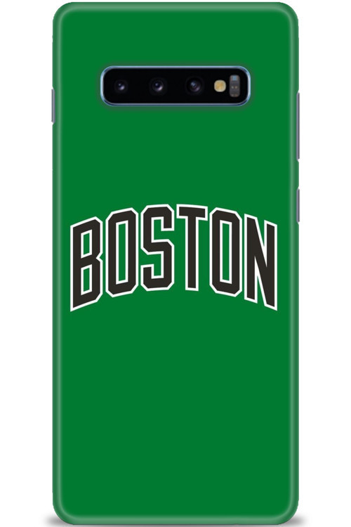 Samsung Galaxy S10 Plus Kılıf HD Baskılı Kılıf - Boston Yeşil