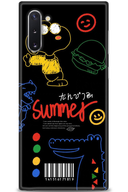 Samsung Galaxy Note 10 Kılıf HD Baskılı Kılıf - Summer