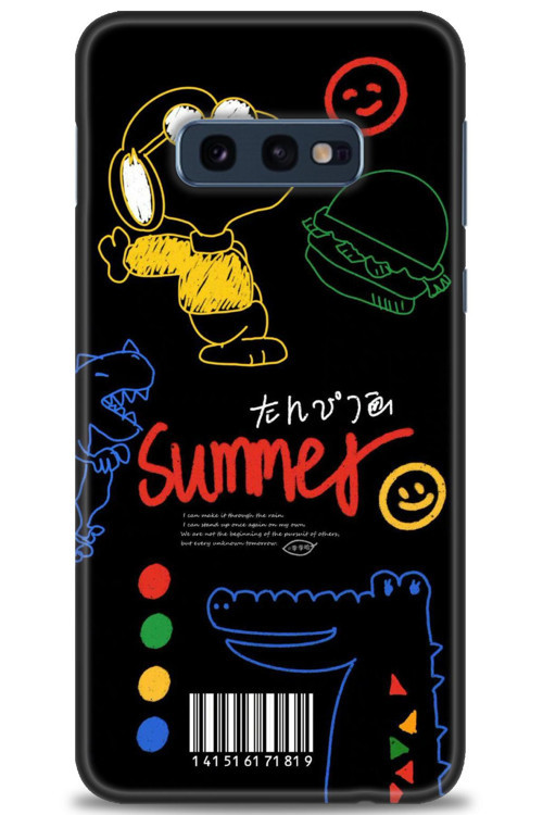Samsung Galaxy S10E Kılıf HD Baskılı Kılıf - Summer