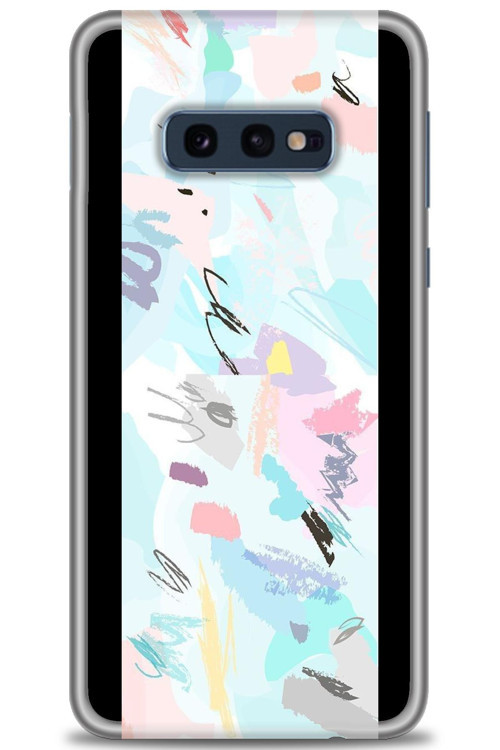 Samsung Galaxy S10E Kılıf HD Baskılı Kılıf - Blue and Purple