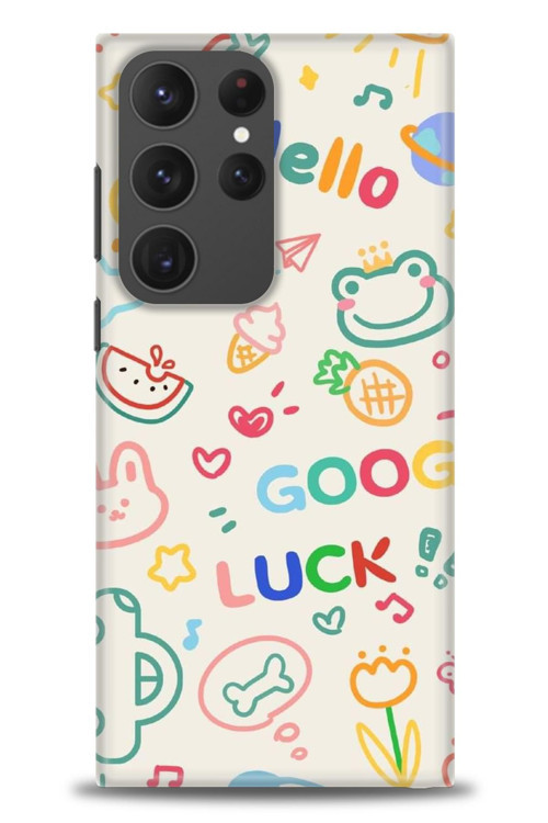Samsung Galaxy S23 Ultra Kılıf HD Baskılı Kılıf - Goog Luck