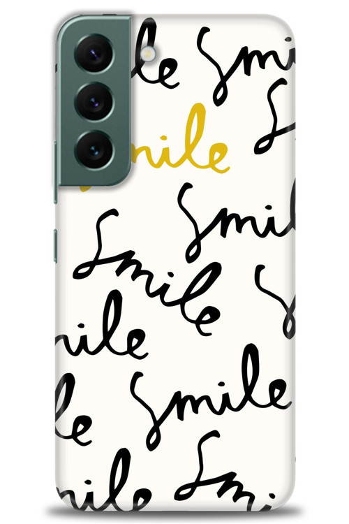 Samsung Galaxy S22 Kılıf HD Baskılı Kılıf - S Smile