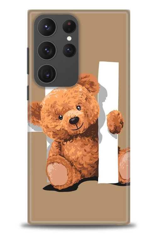 Samsung Galaxy S23 Ultra Kılıf HD Baskılı Kılıf - Teddy Hı
