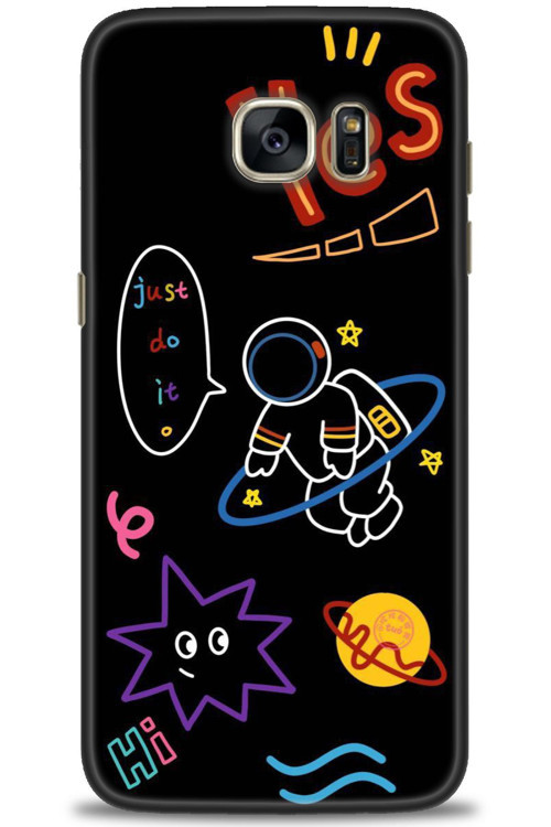 Samsung Galaxy S7 Edge Kılıf HD Baskılı Kılıf - Yes