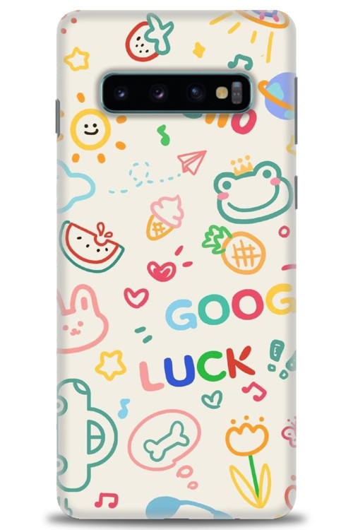 Samsung Galaxy S10 Kılıf HD Baskılı Kılıf - Goog Luck