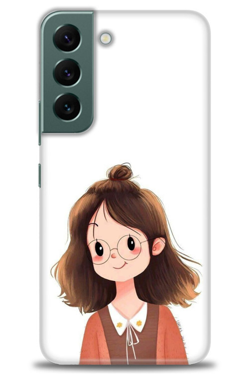 Samsung Galaxy S22 Kılıf HD Baskılı Kılıf - Tatlı Kız