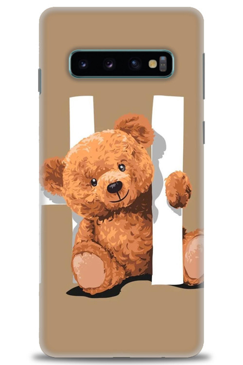 Samsung Galaxy S10 Kılıf HD Baskılı Kılıf - Teddy Hı