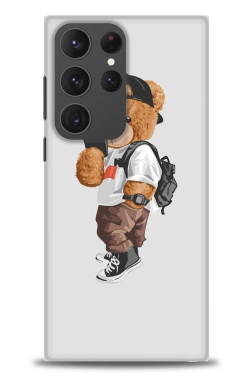 Samsung Galaxy S23 Ultra Kılıf HD Baskılı Kılıf - Teddy Bear Cool